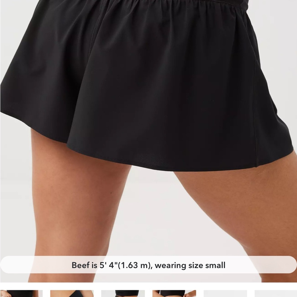 Black Athletic Shorts - Picture 2 of 2